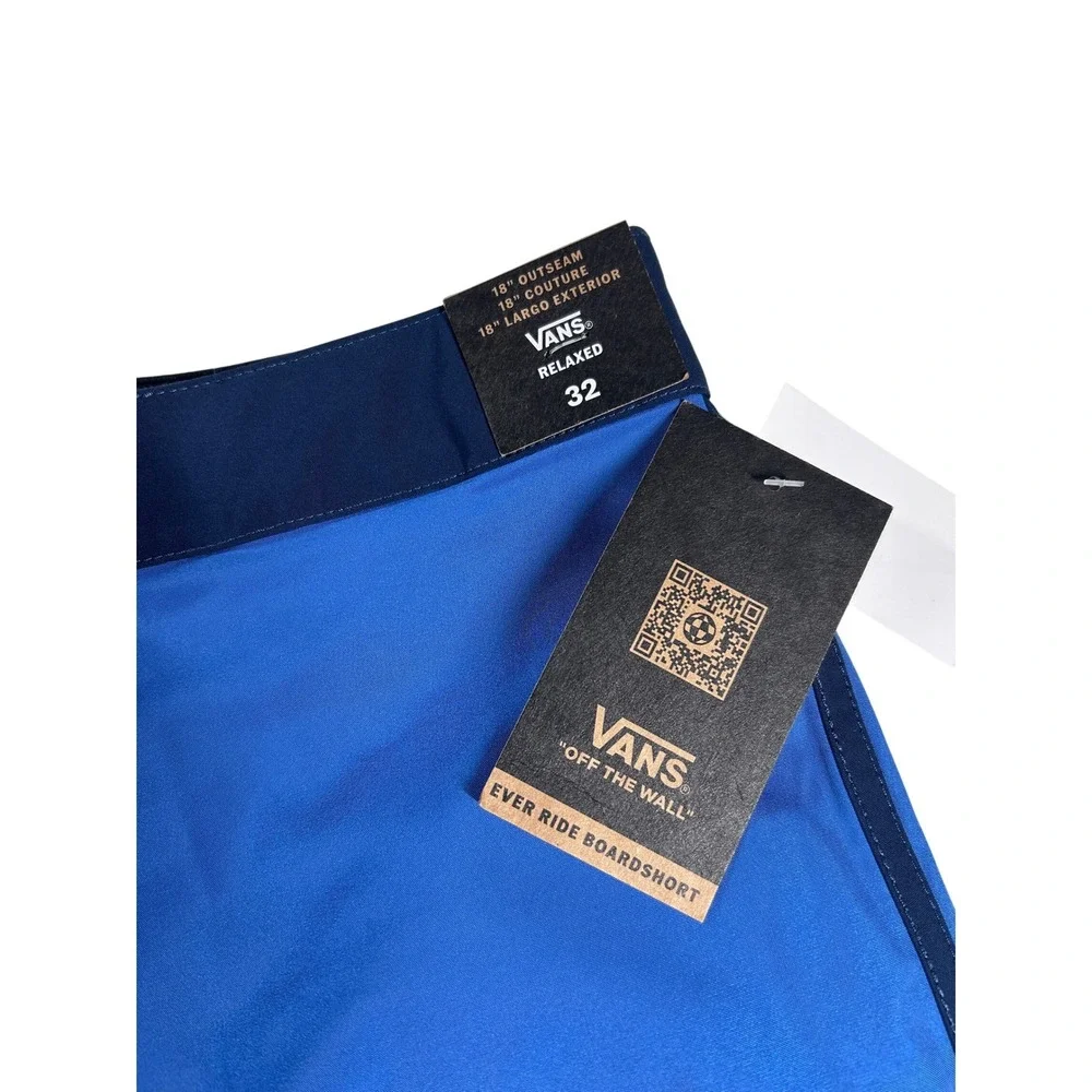 Vans Ever Ride Boardshorts Blue Mens Size 32 Swim Trunks Shorts‎ New with Tags